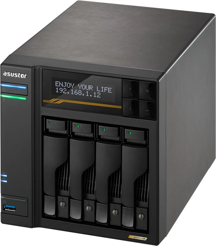 NAS ASUSTOR AS6804T, 16 GB RAM, 4-slota, Zezë