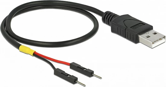 Kabllo rryme USB DeLOCK 85402, USB-A në 2-pin, 0.3 m, e zezë