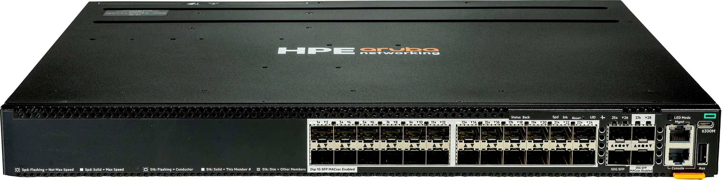Switch HPE Aruba Networking CX 6300M, 48x Smart Rate PoE 60W, 4x SFP 1/10/25/50G, MACsec
