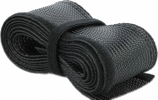 Mbështjellës kabllosh DeLOCK 18857, 1.9 cm, me velcro, poliester, i zi
