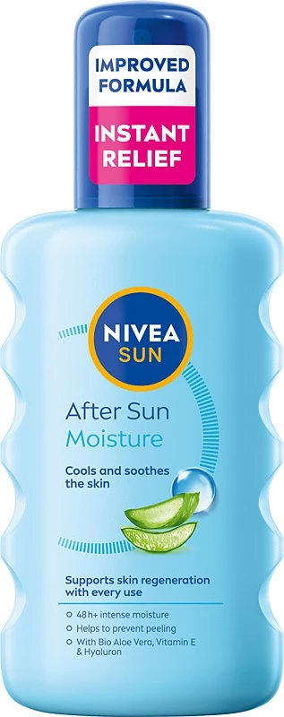 Losion pas diellit Nivea Moisturizing After Sun Lotion për femra 200ml