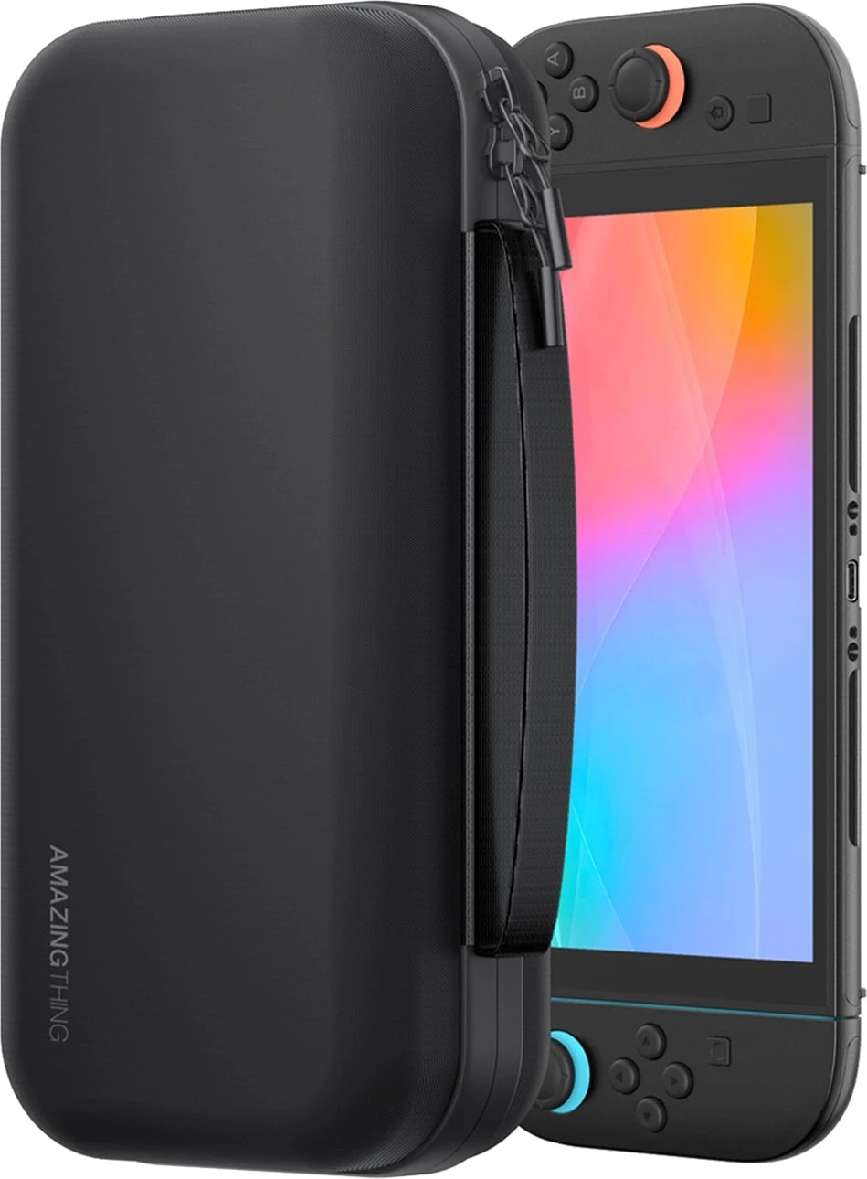 Mbështjellës AmazingThing PlayShield Pack Kit Case për Nintendo Switch 2, zi