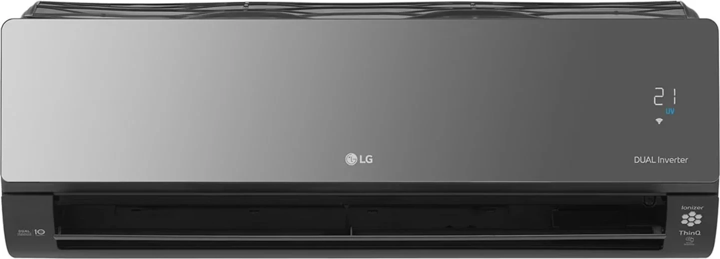 Kondicioner LG Artcool Mirror AC12BK.NSJ/AC12BK.UA3 3.5 kW inverter me ionizator UV Nano WiFi, gri/argjend