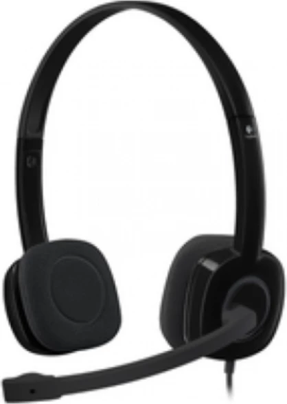Kufje stereo me mikrofon Logitech H151, 3.5 mm, mikrofon me reduktim zhurme, e zezë