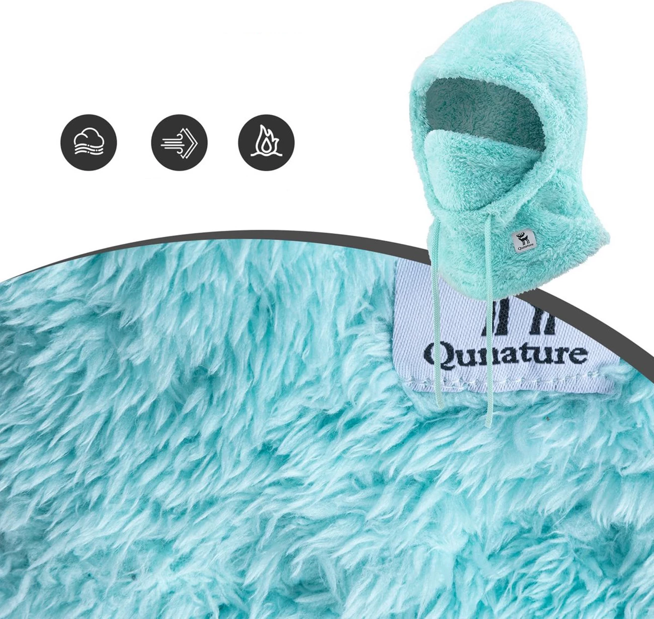 Balaklavë Qunature Arctic Velvet, L, mint