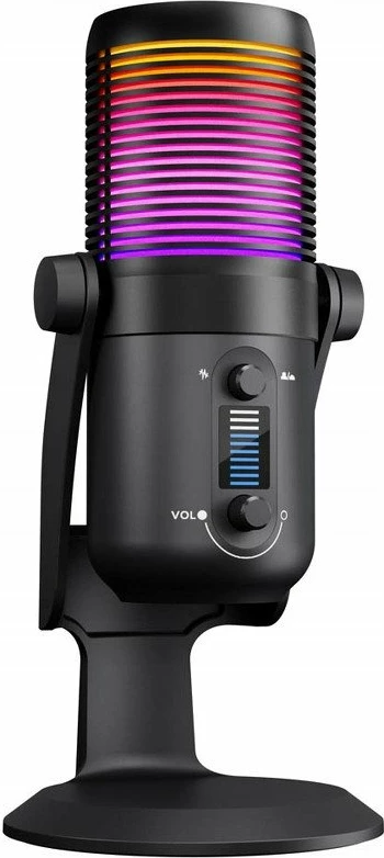 Mikrofon gaming Rampage Diyez kondensator USB-C/3.5mm RGB, i zi