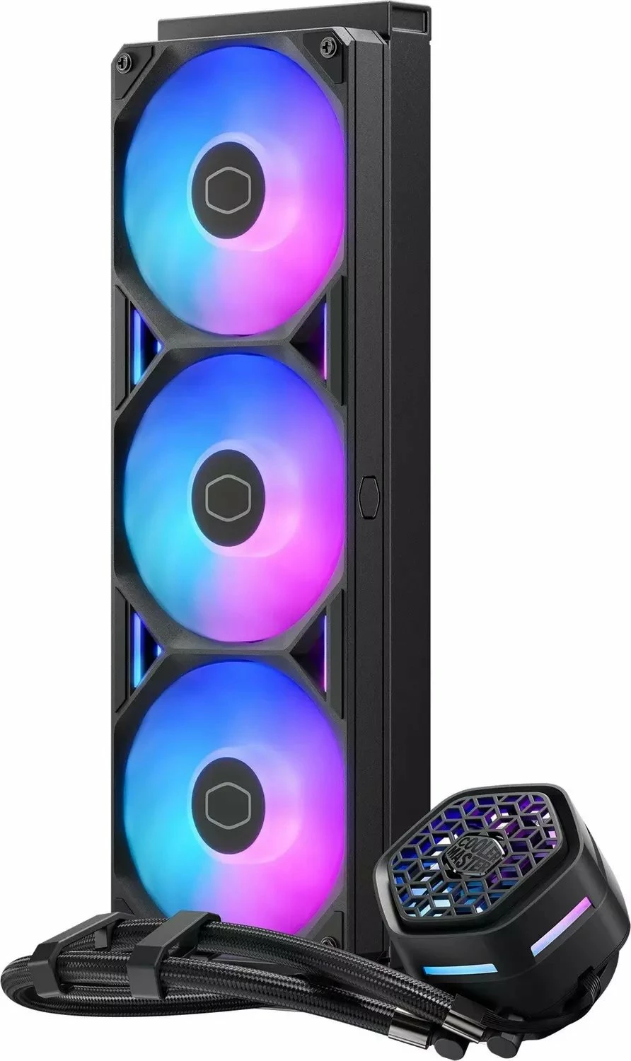 Sistem ftohje me ujë AIO Cooler Master MasterLiquid 360 Atmos II VRM Fan 360mm ARGB (MLX-D36M-A25SZ-V1), set me 3x120mm ventilatorë