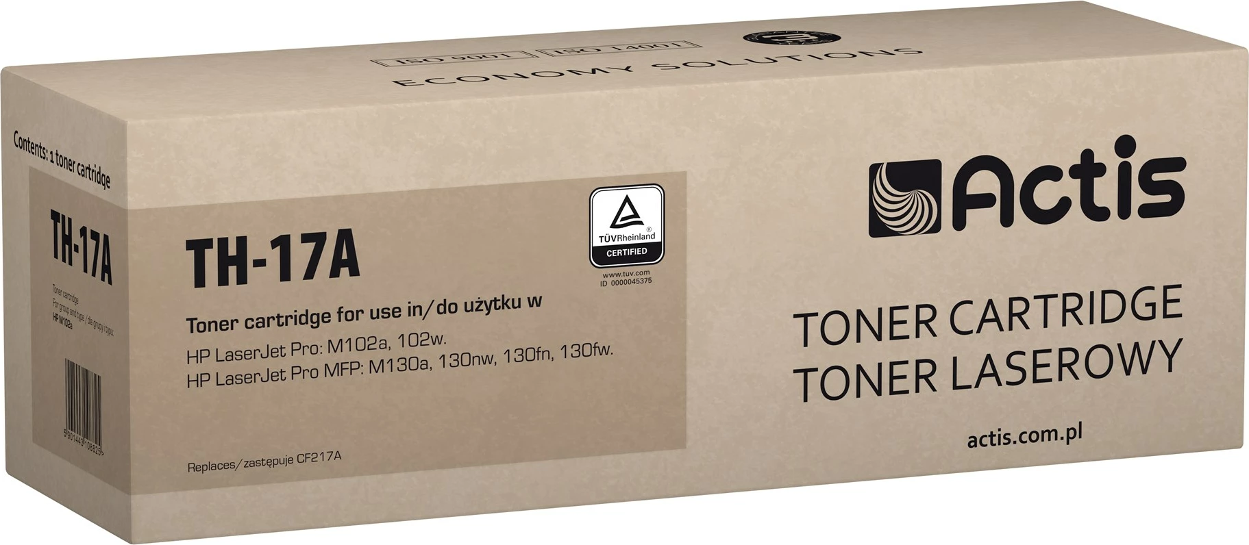 Toner zëvendësues TH-17A për printerë HP 