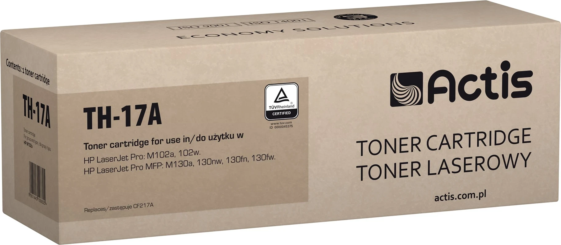 Toner zëvendësues TH-17A për printerë HP 