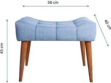 Puf Indigo Blue Atelier del Sofa, New Cool