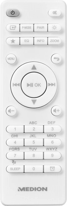 Radio interneti Medion MD 88069, DAB+/FM, Bluetooth, Wi‑Fi, 20W, e bardhë