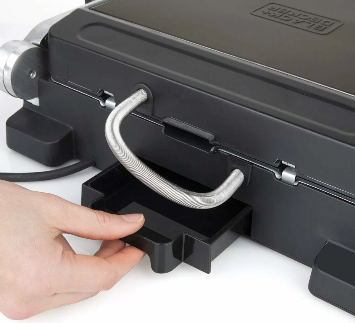 Grill kontakti Black&Decker BXGR2000E 2000W, 29×26 cm, i zi
