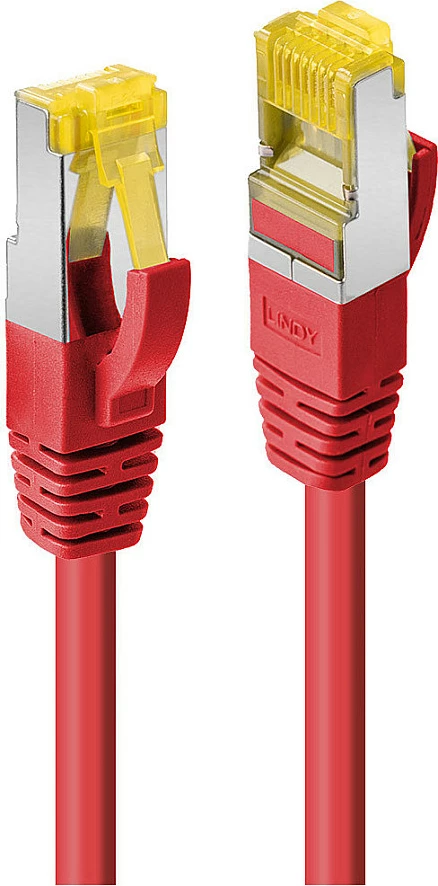 Kabllo rrjeti Lindy 47291, Cat7 S/FTP, 0.5m, RJ45, e kuqe