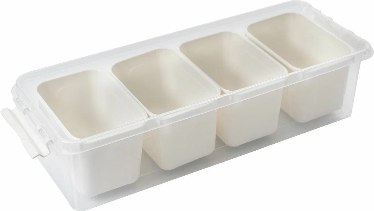 Set kuti plastike për organizim (4 copë), Hermia, 4Lukutu10, transparente