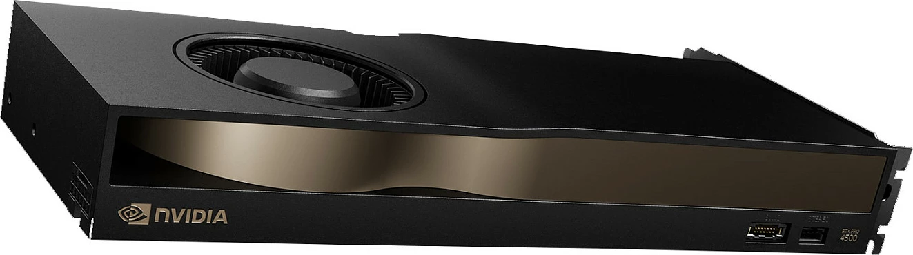 Kartelë grafike NVIDIA RTX PRO 4500 Blackwell, 32GB GDDR7, PCIe 5.0, 256-bit, DisplayPort 2.1b, e zezë