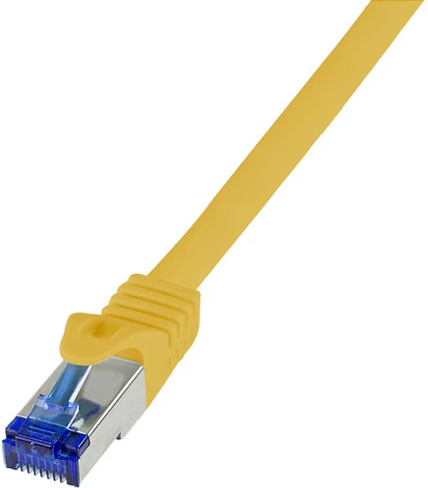 Kabllo rrjeti LogiLink Patch Cat.6A S/FTP Ultraflex GHMT, 7.5m, e verdhë