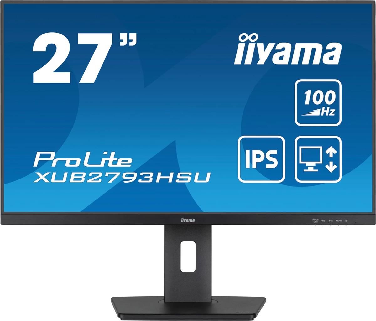 Monitor, Iiyama ProLite XUB2793HSU-B7 27" IPS 100Hz, e zezë