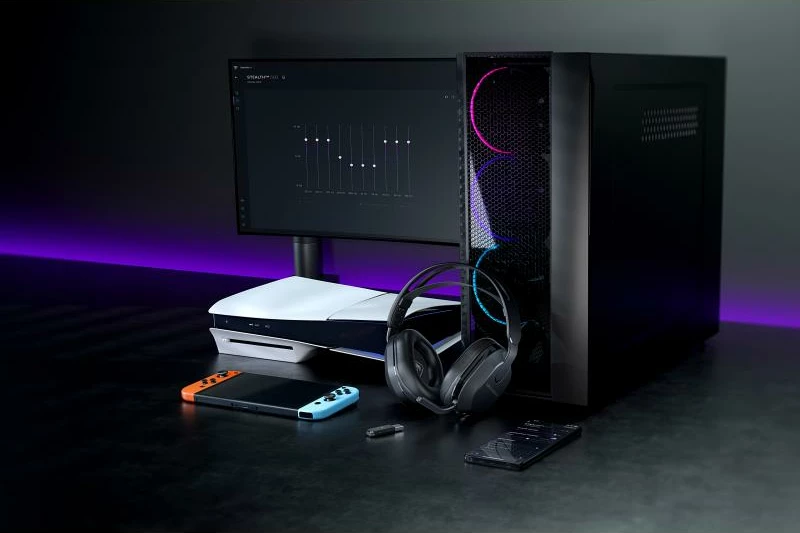 Kufje gaming Turtle Beach Stealth 500 TBS-5104-05, wireless 2.4GHz + Bluetooth, 40mm, deri 40h, për PC/PS5/PS4/mobil, e zezë