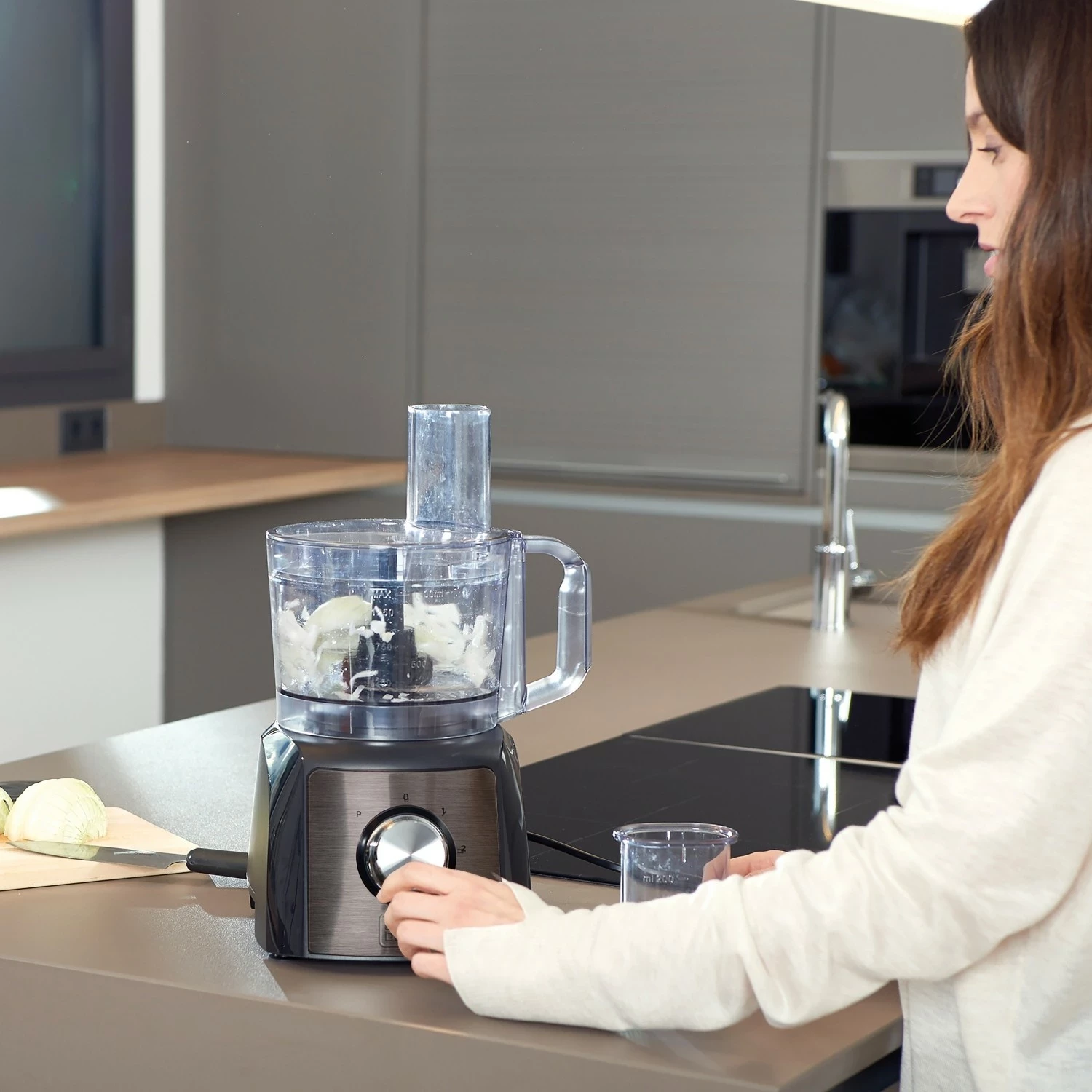 Procesor ushqimi Black&Decker BXFPA1200E, 1200W, 1.5L, gri