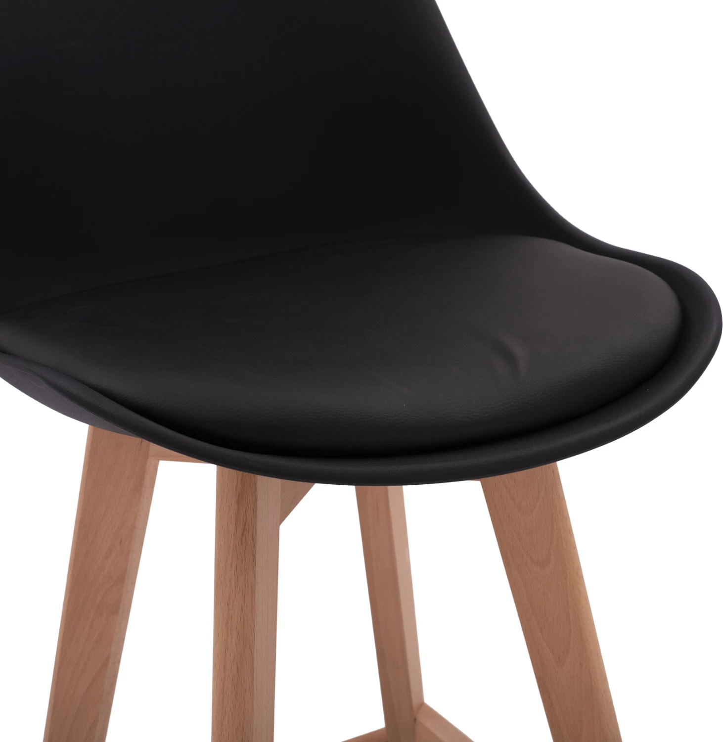 Karrige për bar Vegas FH8000.12, ngjyrë e zezë, 48x58x105 cm, set prej 4 copash