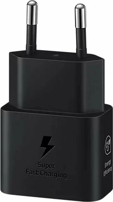Karikues rrjeti Samsung EP-T2510XB 25W 1x USB-C PD 3.0 PPS me kabllo USB-C 1 m, i zi