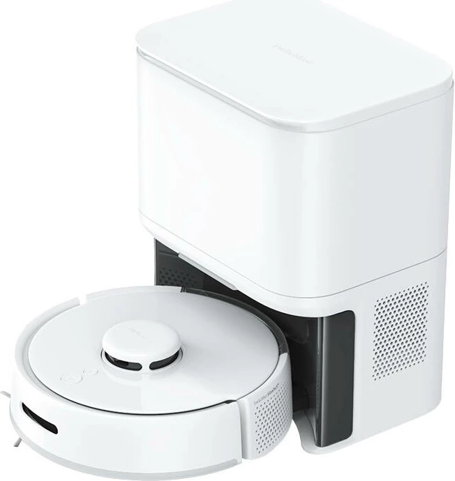 Robot pastrues SwitchBot K10+ me stacion boshatisjeje, 4L, 2500 Pa, mop, i bardhë