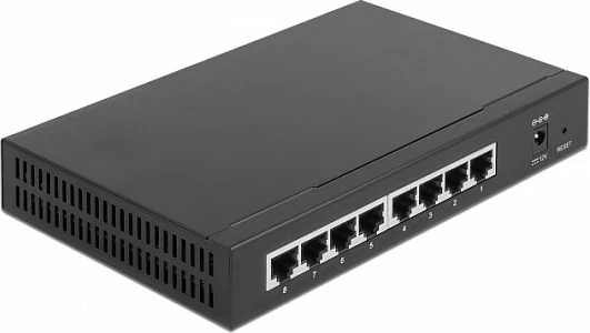 Switch DeLOCK 2.5 Gigabit Ethernet, 8 Port, Full Duplex, i zi