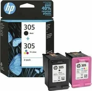 Kartrixh boje HP 305 (6ZD17AE) Original 2-pak (e zezë + tri-color)