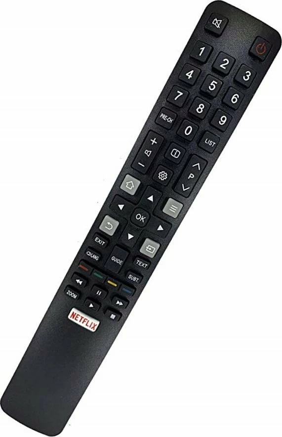 Pilot universal Lamex RM-L1508 për TV Thomson/TCL, IR, Smart/Netflix, i zi, me bateri
