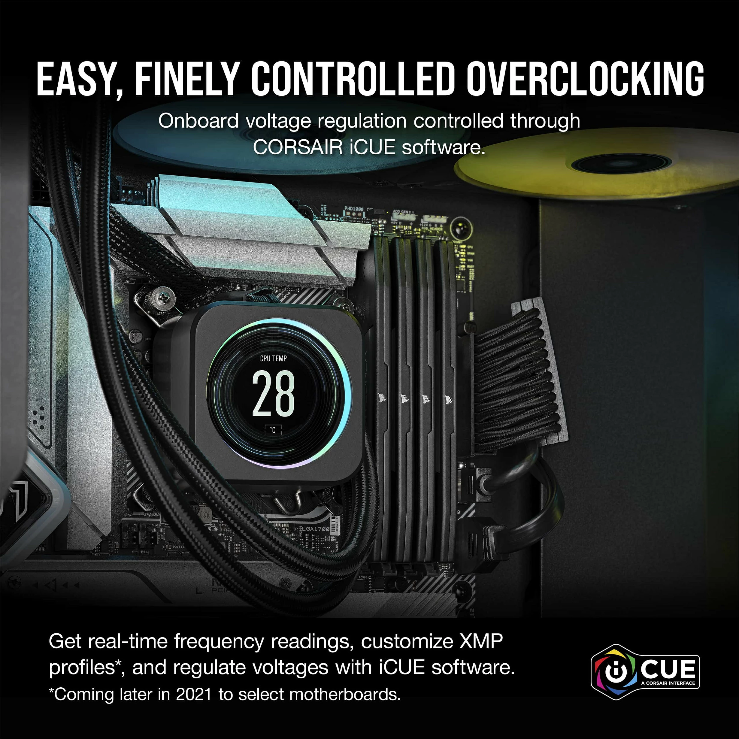 RAM memorje Corsair Vengeance CMK32GX5M2B6000C38, 32GB (2x16GB) DDR5 6000MHz, e zezë