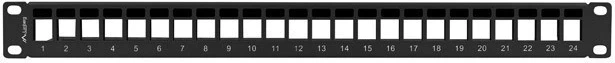 Patch panel LANBERG PPKS-1024-B, 24 porta, 19"/1U, i zi