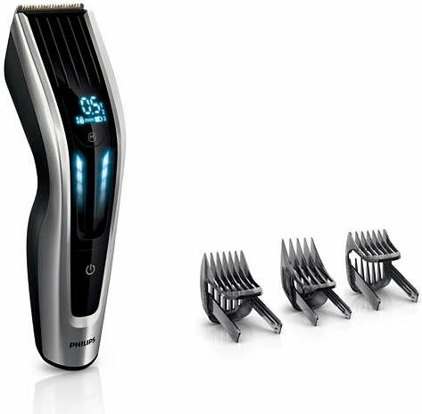 Makinë qethje Philips Series 9000 HC9450/15, 0.5-42 mm, 400 nivele, 120 min, e zezë, set me 3 krehra
