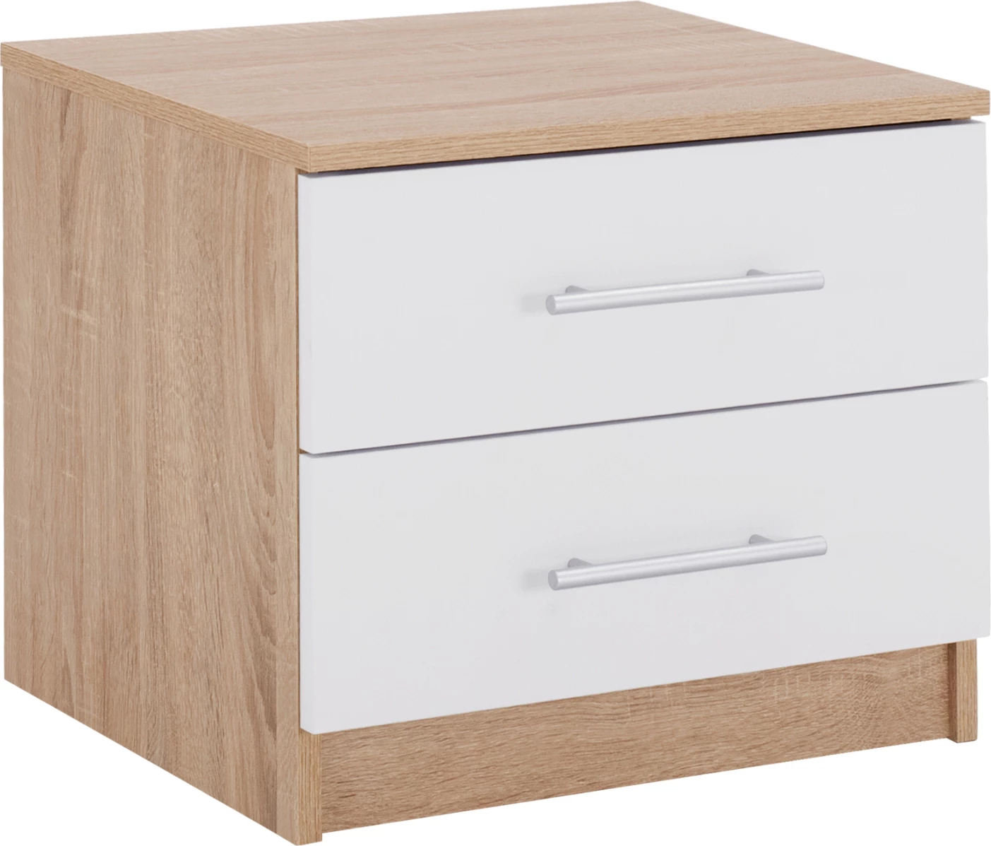 Komodinë nate, FH2220.06, sonama-bardhë, 48x40,5x41,5 cm