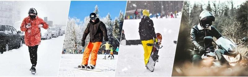 Maskë balaklava sportive Rockbros LF7345BK, e zezë