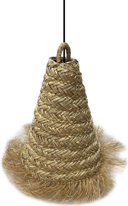 Llambë varëse SYROS, 35x35x51cm, kashtë deti, natyrale