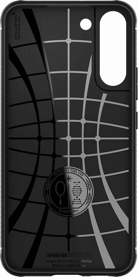 Mbështjellës Spigen Rugged Armor për Samsung Galaxy S22, i zi