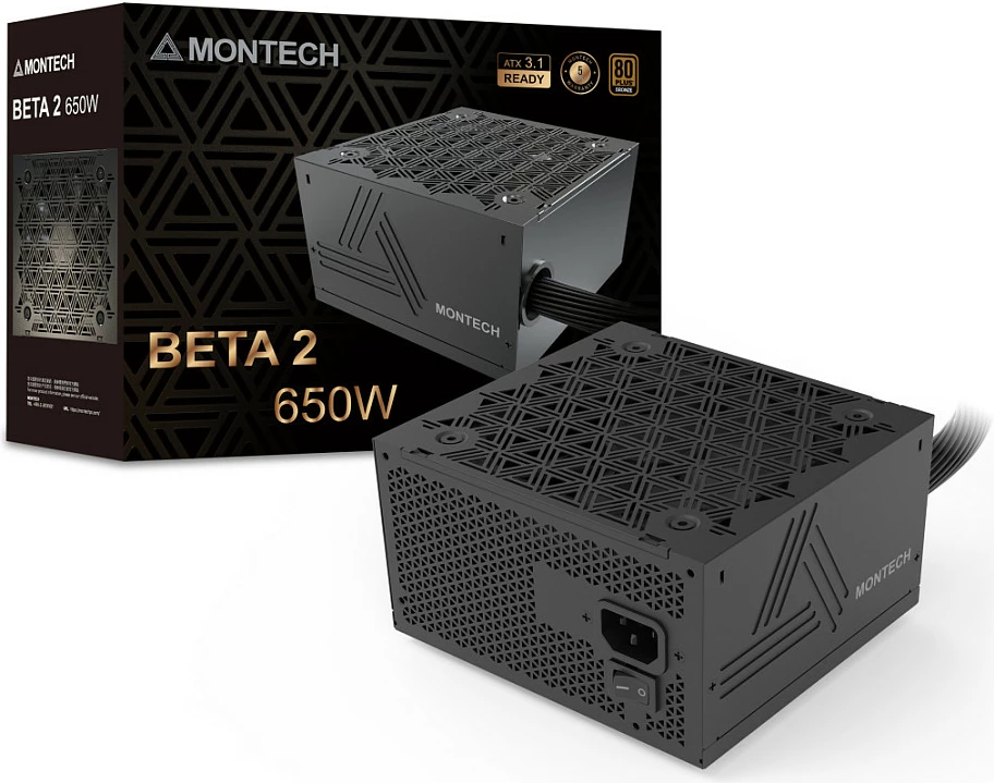 Furnizues rryme Montech BETA 2, 650W, ATX 3.1, 80 PLUS Bronze, i zi