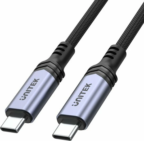 Kabllo USB-C Unitek C14110GY-2M 2 m PD 240W, e zezë