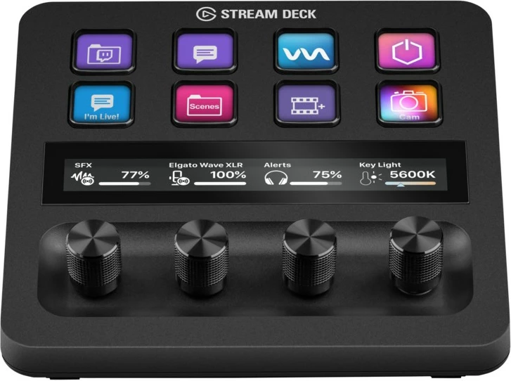 Kontroller streaming Elgato Stream Deck +, 8 butona, 4 diala, i zi