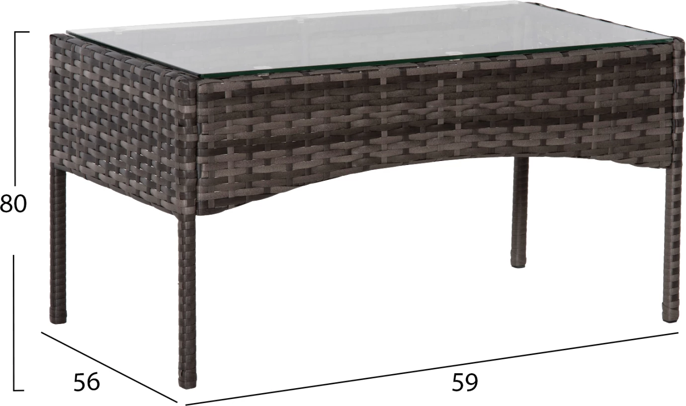 Set ulëse për kopsht STASIA FH6089.02, 4 pjesë, hiri/bezhë