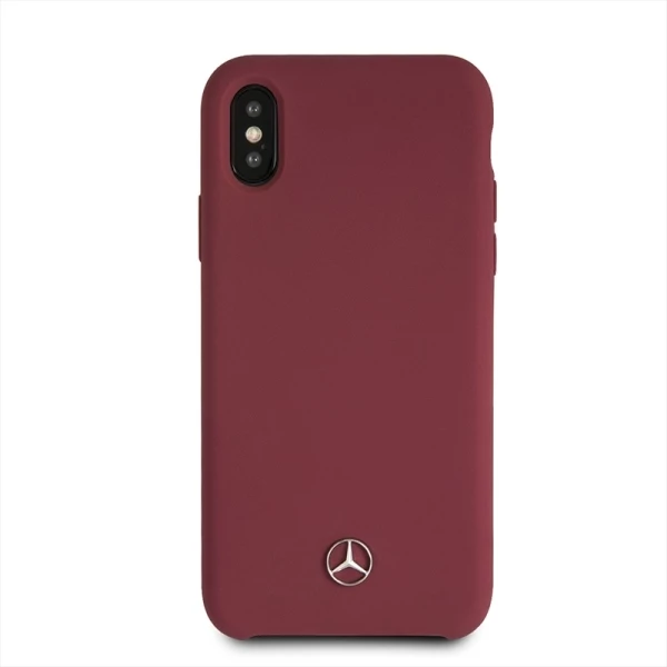 Mbështjellës Mercedes Silicone Line për iPhone X/XS, Kuq