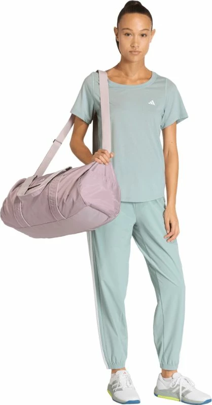 Pantallona sportive adidas Workout Essentials 3-Stripes Woven për femra, mint [Madhësia: XS]