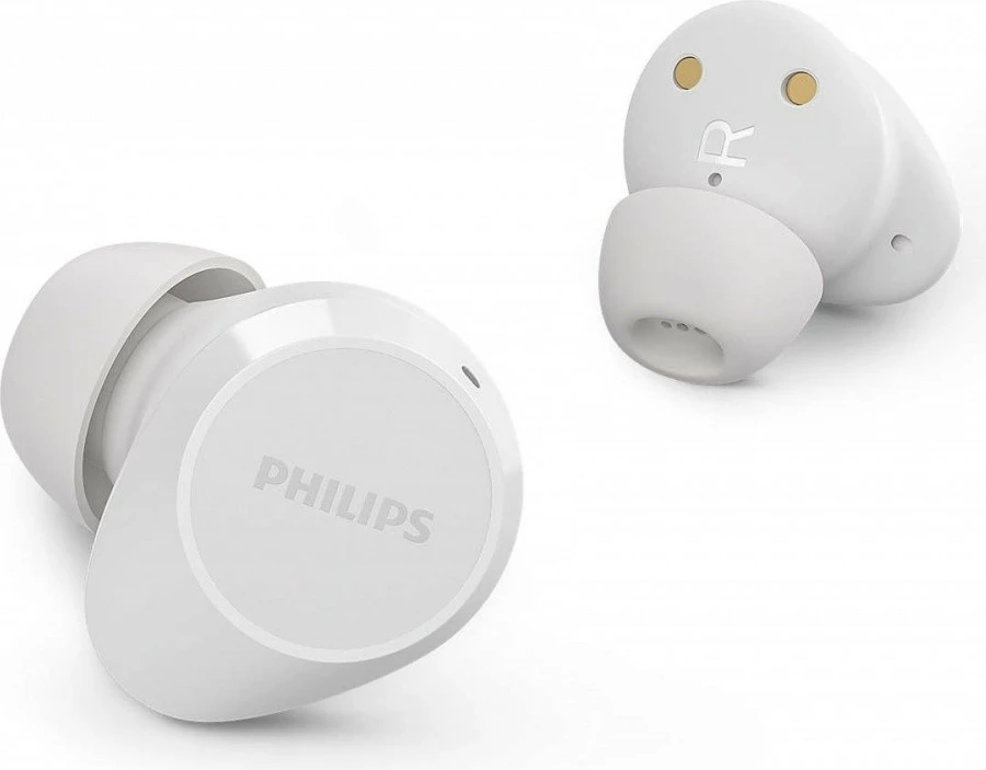 Kufje pa tela, Philips TAT1209WT/00, true wireless in-ear, Bluetooth, IPX4, deri 18 orë, të bardha