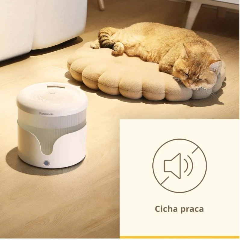Ujëmbledhës automatik për mace Panasonic CP-JNW01CW, Plastikë, Bardhë