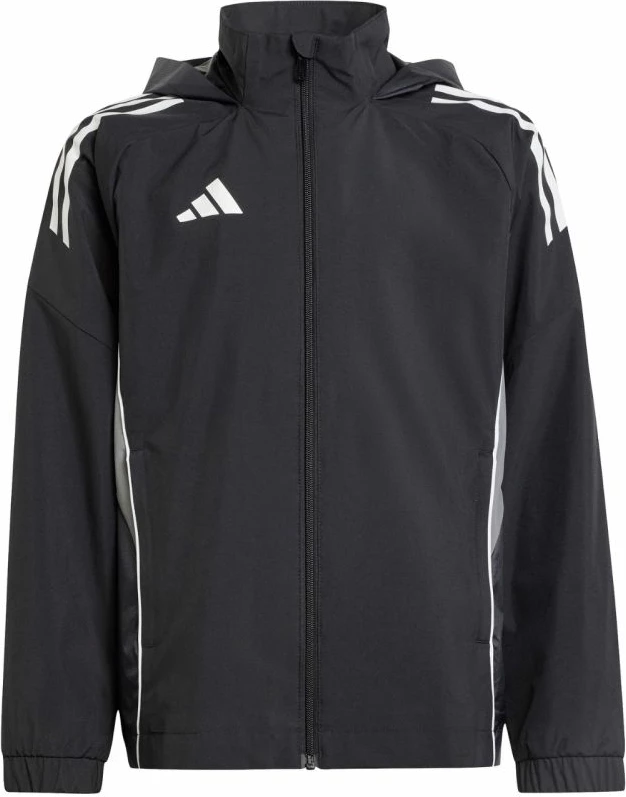 Jakne për fëmijë adidas Tiro 25 Competition All Weather, e zezë [Madhësia: 152 cm]