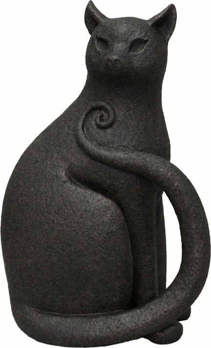 Dekor mace MILO, polirezine, e zezë, 17.8x11.5x26.5cm