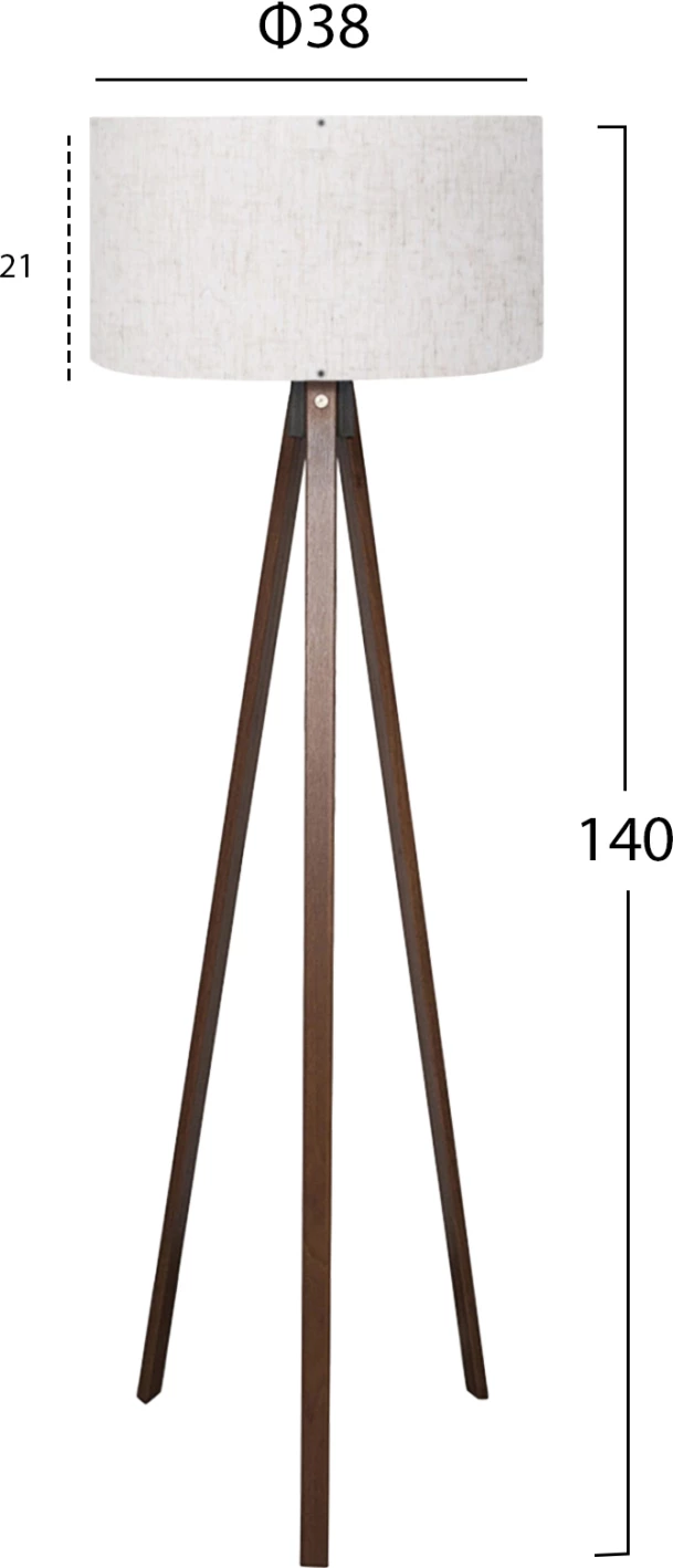 Llambë në këmbë, ngjyrë arre, FH7578.02, kapak ngjyrë krem