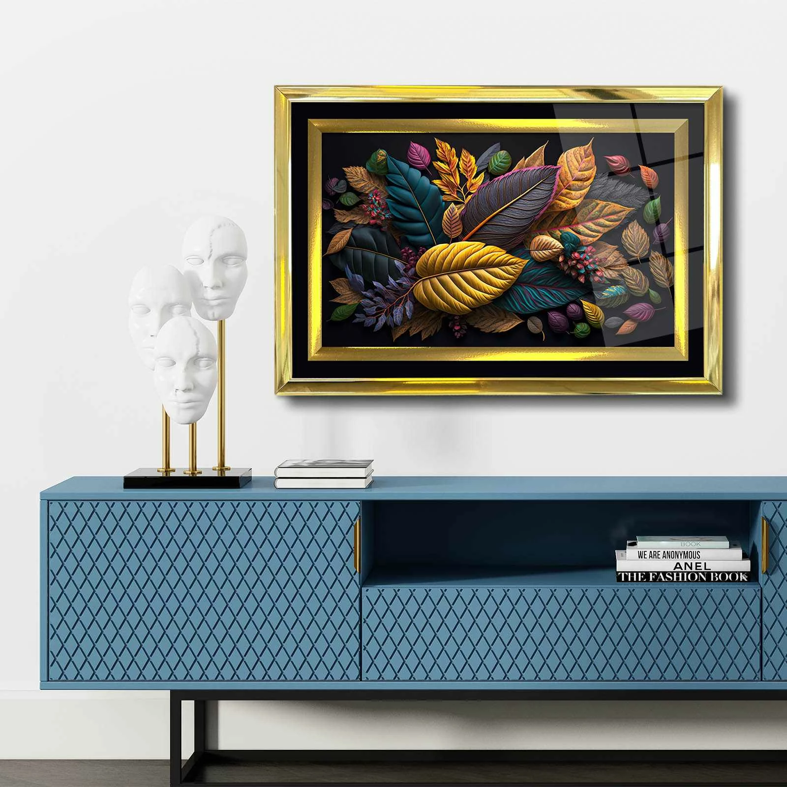Pikturë dekorative me kornizë, shumëngjyrëshe, Wallity, 43x65cm