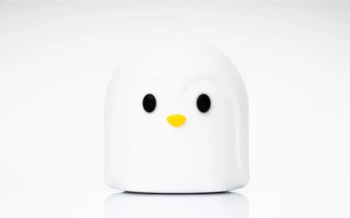 Llambë nate LED ASALITE Penguin ASAL0306 1W, warm white + RGB, bateri 1000mAh, USB e rikarikueshme, e bardhë, me kabllo USB