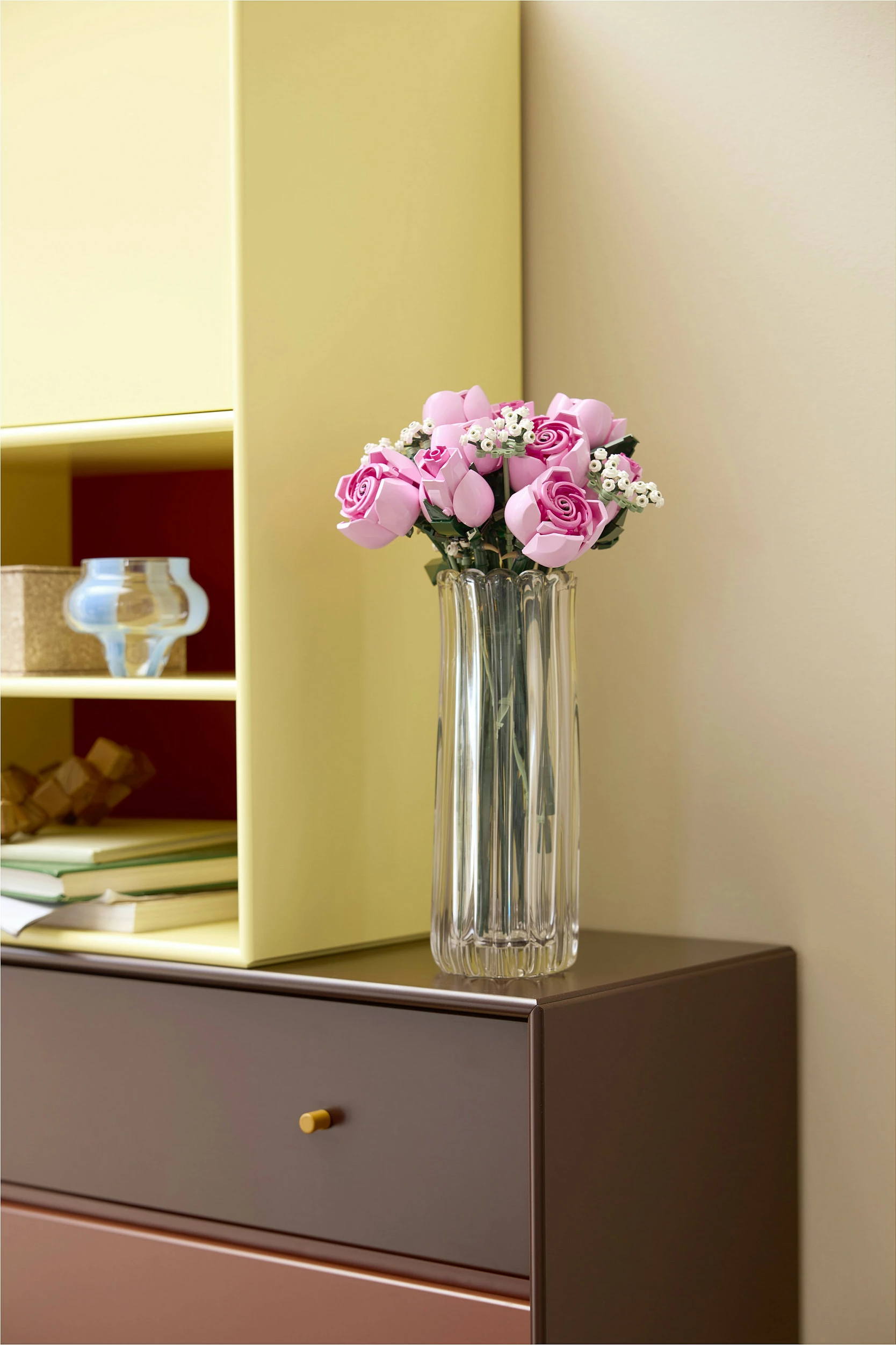 Set ndërtimi LEGO Botanicals 10374 Buqetë Trëndafilash Roze, 789 copë, 18+, multikolor